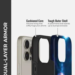 PEEPERLY Women iPhone 13 Moontree Quirky Impact Resistant Crystal Back Case image 2