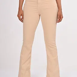 URBAN POCHE Women Cotton Bootcut High-Rise Jeans-image-47