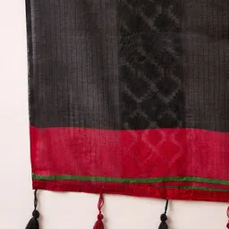 Anouk Ethnic Motifs Zari Tussar Saree image 5
