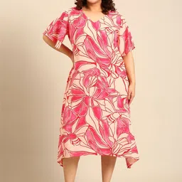 The Pink Moon Floral Print Bell Sleeve A-Line Maxi Dress-picture-16