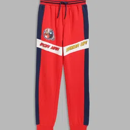 Blue Giraffe Boys Colourblocked Pure Cotton Joggers-picture-41