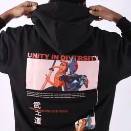 FiftyEight Men Printed Hooded Sweatshirt-picture-11