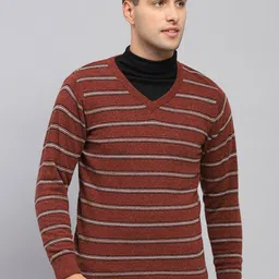 Monte Carlo Men Striped Woollen Pullover image 1