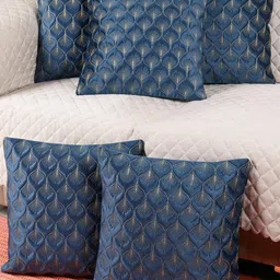 monkdecor Feather Patterned Velvet Cushion Covers image 5