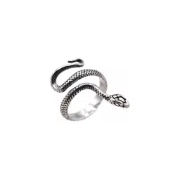 Inites Silver Plated Serpent Shaped Thumb Finger Ring-picture-15