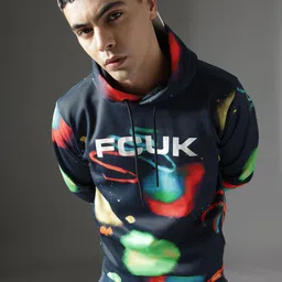FCUK Abstract Printed Hooded Sweatshirt-picture-11