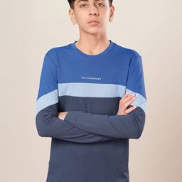 Technosport Boys Colourblocked Antimicrobial Slim Fit T-shirt-picture-2