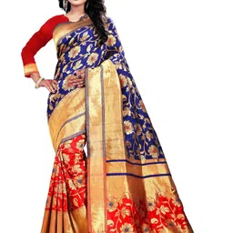 jayant creation Multicoloured Silk Blend Kanjeevaram Sarees-image-23