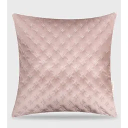 Mirooh Aayat Peach-Colored Quilted Velvet Pre-Filled Cushion-image-85