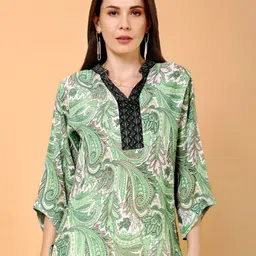 Tamiska By Narendra Kumar Floral Print Kimono Sleeve Kaftan Top-picture-38