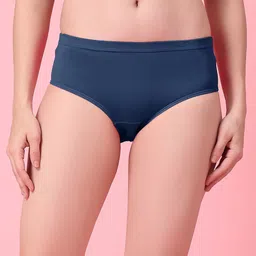 SHYAM SONS FLAIR Women Pack Of 3 Solid Anti Bacterial High-Rise Hipster Briefs image 3