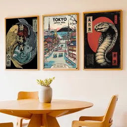 WALLLANE Set of 3 Wood Framed Posters-picture-35