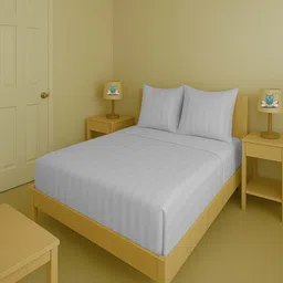 Sleeping Owls- because your sleep matters Grey 300 TC King Bedsheet Set 2.74 m x 2.74 m-image-9