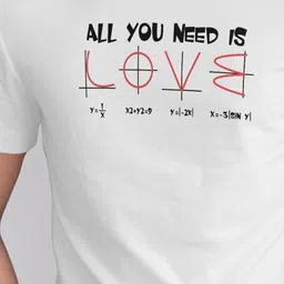 Seekbuylove Typography Printed Round Neck Short Sleeves Bio Finish Pure Cotton T-shirt image 3