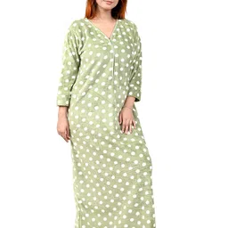 MIAVII CREATION Printed Maxi Nightdress image 4
