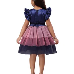 BAESD Puff Sleeve Net Fit & Flare Dress image 5