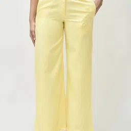 R.Code by The Roadster Life Co. Women Flared Fit Parallel Trousers-image-92