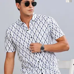 TIGER SNAKE Pack Of 2 Striped Printed Comfort Fit Casual Shirts-picture-18