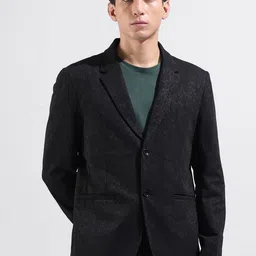 The Indian Garage Co. X Luxe Self-Designed Comfort-Fit Single Breasted Blazer-picture-1