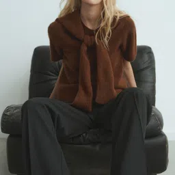 MANGO Round Neck Layered Pullover-picture-18