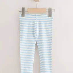 NEXT Infant Girls Pack of 3 Striped Leggings image 5
