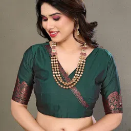 Anouk Woven Design Zari Banarasi Saree image 4