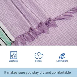 Kuber Industries Assorted 3 Pieces Striped 260 GSM Cotton Bath Towels image 5