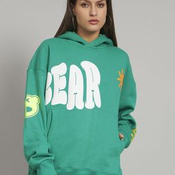 GRIFFEL Women Printed Hooded Pullover Sweatshirt-picture-48