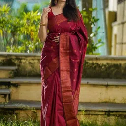 PRISHA FASHION Woven Design Zari Banarasi Saree-picture-20