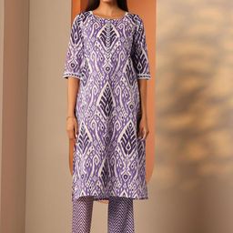 Libas Women Abstract Printed Kurta with Trousers-picture-44