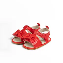 NESKA MODA Girls Red Synthetic Sandals-image-62