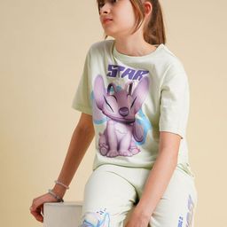 Vero Moda Girls Graphic Printed Pure Cotton Relaxed Fit T-shirt-picture-8