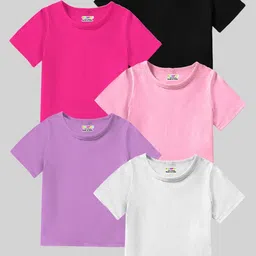 KUCHIPOO Girls 5 Cut Outs T-shirt-image-66