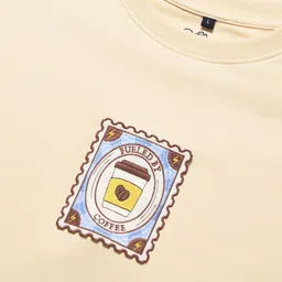 The Souled Store Men Graphic Printed Round Neck Cotton Oversized T-shirt image 2