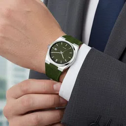 SWADESI STUFF Men Dial & Straps Analogue Watch AKASH SILICON GREEN image 5