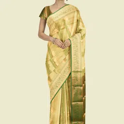 The Chennai Silks Ethnic Motifs Woven Design Zari Baluchari Saree-image-67