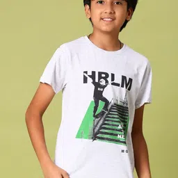 V-Mart Boys Typography Printed Round Neck Cotton T-shirt-picture-56