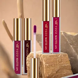 VOZO Set Of 4 Matte Lips Liquid Lipsticks-4 ml Each Shades-103-105-106-201 image 2