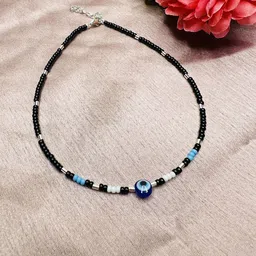 Arte Jewels 92.5 Sterling Silver Beaded Single Anklet-picture-34
