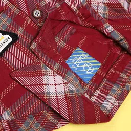 V-Mart Boys Tartan Checks Checked Casual Shirt image 2