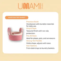 Umami Studio Pink Tote Basket Organisers image 2