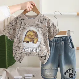 INCLUD Boys Printed T-shirt with Shorts-picture-47