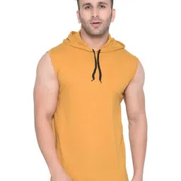 Blisstone Men Hooded Slim Fit Cotton T-shirt-picture-28