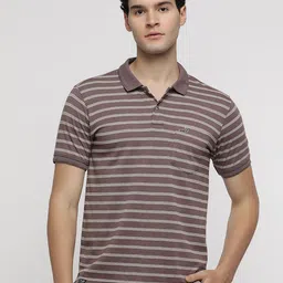 Crocodile Men Striped Polo Collar Pockets Slim Fit T-shirt-picture-22