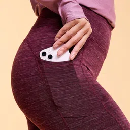 Enamor Multicolor Dry Fit High Waist Hugged Fit 7/8 Length Tights A609 image 5