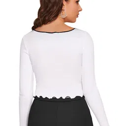 DHRUVIL IMPEX Women Round Neck Top image 2