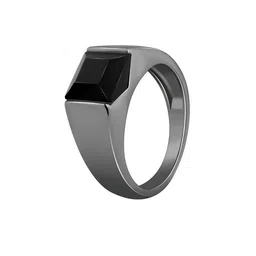 GIVA Men 925 Sterling Silver Stone-Studded Finger Ring image 3
