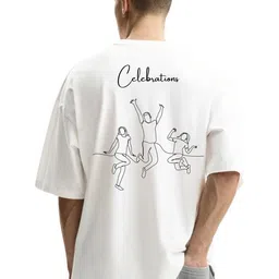 Fashnobic Graphic Printed Drop-Shoulder Sleeves Oversized Cotton T-shirt-picture-12