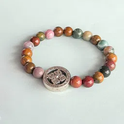 Gems Guru Unisex Beaded Elasticated Bracelet image 2