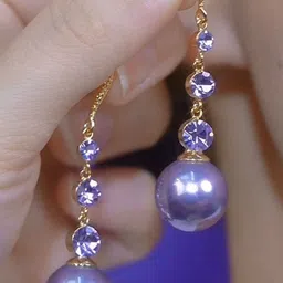 Estailo fashion Contemporary Drop Earrings image 2